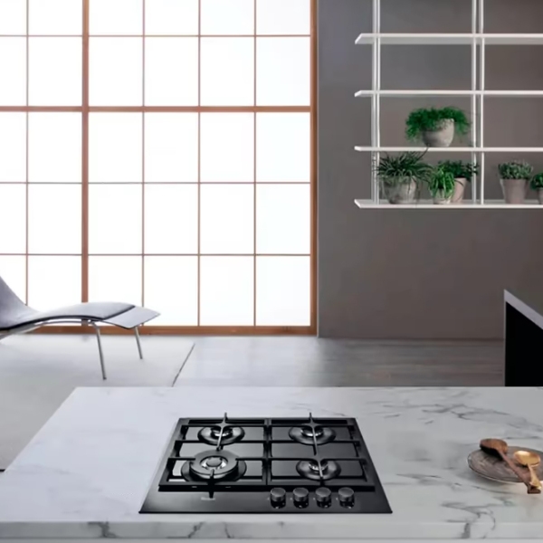 Газовая варочная панель Whirlpool GOA 6425/ NB1 Черный Закаленное стекло, Решетка: Чугунная photo 5