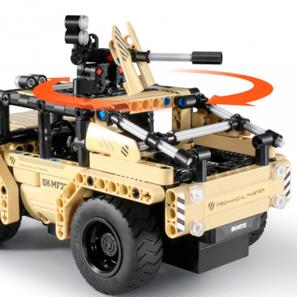 Конструктор с радиоуправлением XTech 2 in 1 Armed Off-road Vehicle Нержавеющая сталь Количество деталей 370, 8+ photo 3
