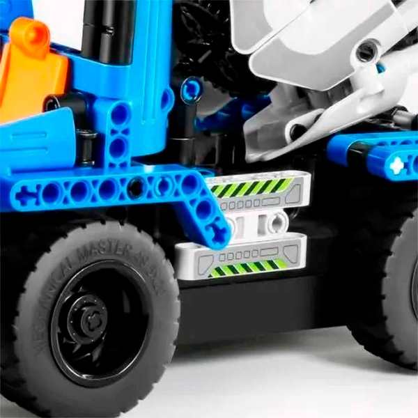 Конструктор с радиоуправлением XTech 2 in 1 Mixer Truck Синий Количество деталей 394, 6+ photo 3