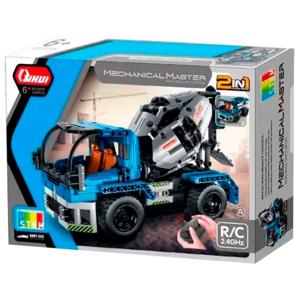 Конструктор с радиоуправлением XTech 2 in 1 Mixer Truck Синий Количество деталей 394, 6+ photo 5