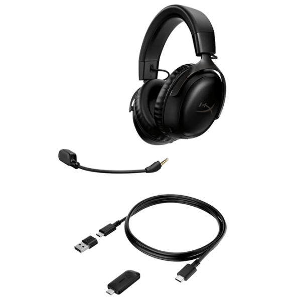 Căști HyperX Cloud III Black Fără fir/ Gaming/ Over the ear photo 6