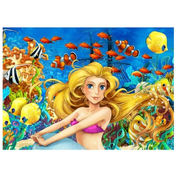 Puzzle 2D Noriel Mica Sirena (NOR5304) Numărul de piese: 100, V&acirc;rsta recomandată: 4+ photo 2
