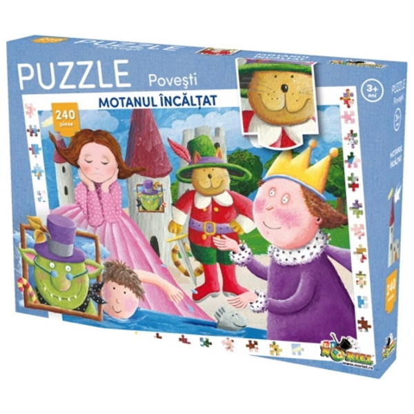 Puzzle 2D Noriel Motanul Incaltat (NOR2990) Numărul de piese: 240, Vârsta recomandată: 3+ photo 1