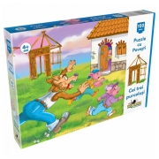 Puzzle 2D Noriel Cei Trei Purcelusi (NOR2754) Numărul de piese: 100, V&acirc;rsta recomandată: 4+