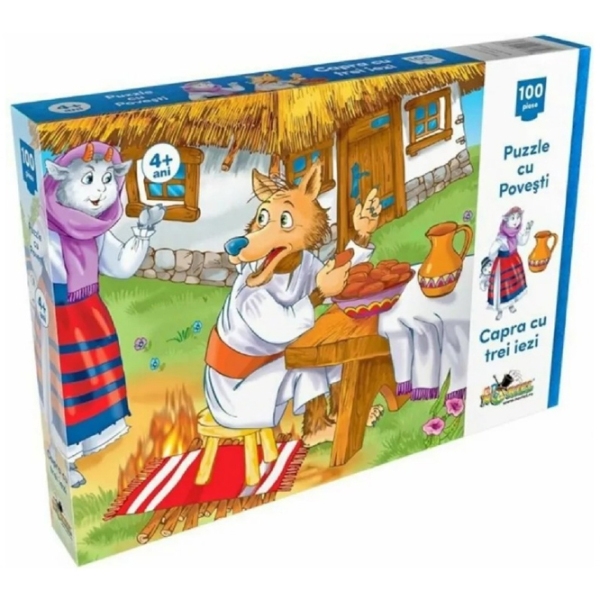 Puzzle 2D Noriel Capra cu Trei iezi (NOR2747) Numărul de piese: 100, V&acirc;rsta recomandată: 4+ photo 1