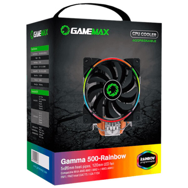 Cooler Gamemax Gamma 500-Rainbow Black  photo 9