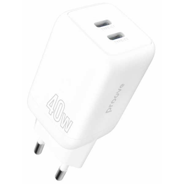 Încărcător de rețea Proove Silicone Power (40 W) White  / White photo 1
