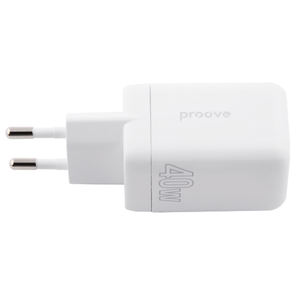 Încărcător de rețea Proove Silicone Power (40 W) White  / White photo 3