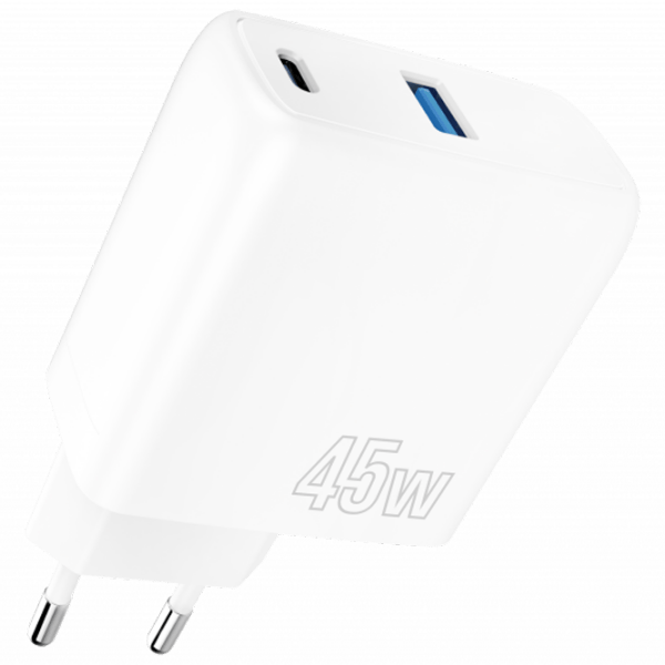 Încărcător de rețea Proove Silicone Power (45 W) White  / White photo 1