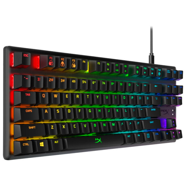 Tastatură HyperX Alloy Origins Core PBT Black Gaming, Cu fir photo 2