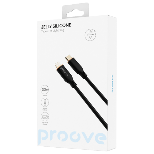 Кабель для телефона Proove Jelly Silicone USB Type-A/ Lightning Черный  photo 2