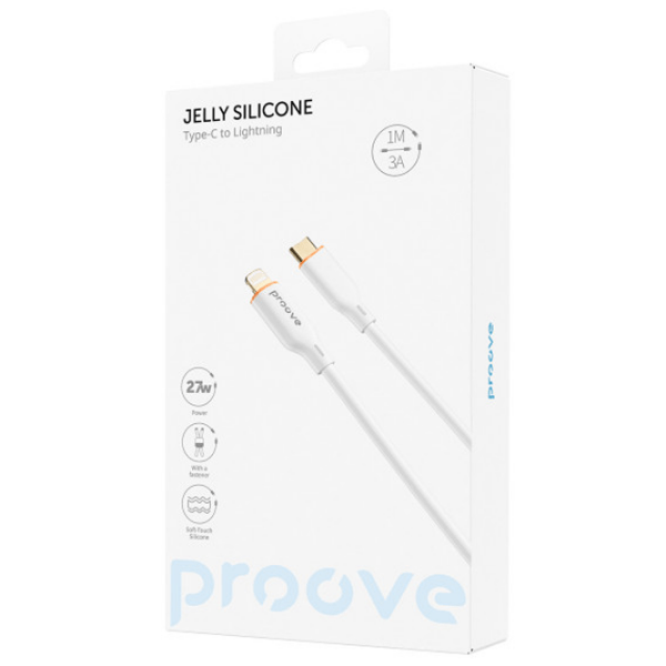 Кабель для телефона Proove Jelly Silicone USB Type-A/ Lightning Белый  photo 2