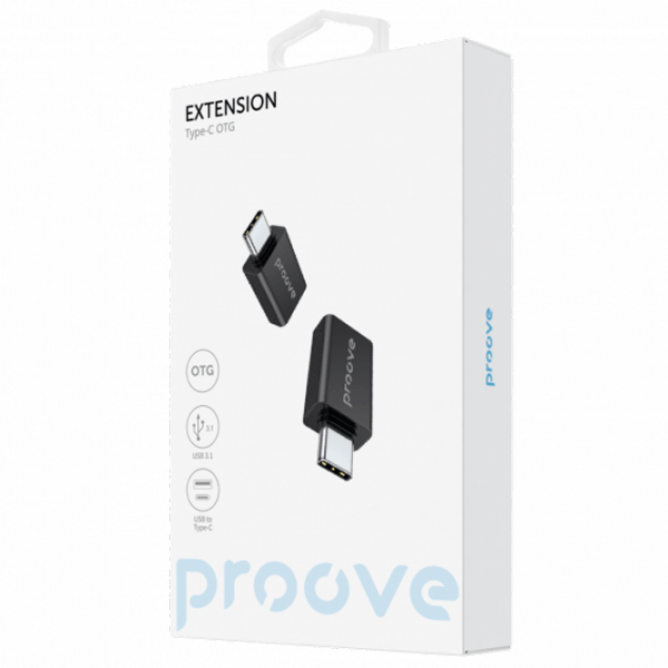 Adapter Proove Extension Black USB Type-C photo 3