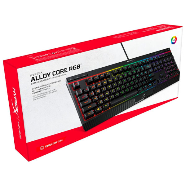 Tastatură HyperX Alloy Core RGB Black Gaming, Cu fir photo 5