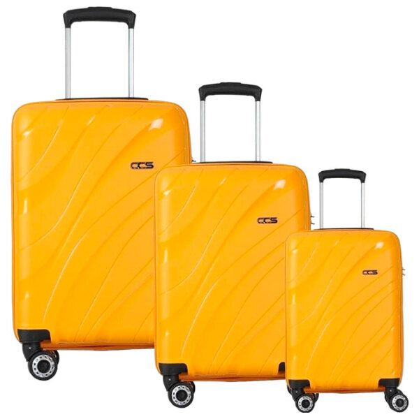 Чемодан CCS 5223 Set Желтый 105л   photo 1