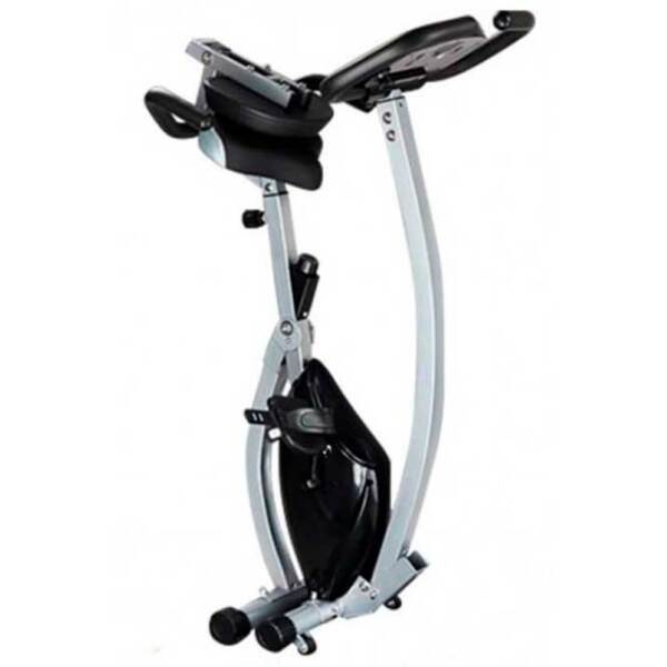 Bicicletă fitness OnWay OF3005 White Black Vertical, 100 kg photo 2
