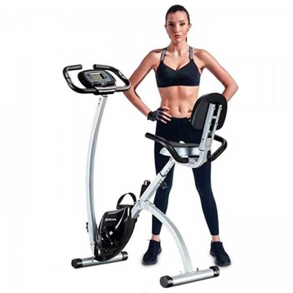 Bicicletă fitness OnWay OF3005 White Black Vertical, 100 kg photo 3