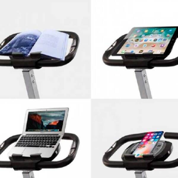 Bicicletă fitness OnWay OF3005 White Black Vertical, 100 kg photo 4