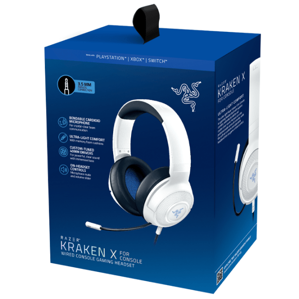 Căști Razer Kraken X White Cu fir/ Gaming/ Over the ear photo 6