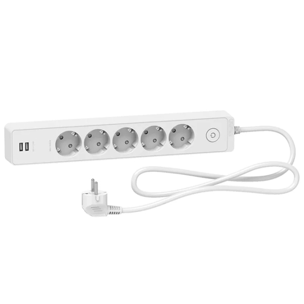 Prelungitor Schneider-Electric ST945U1W 1.5 m White  photo 1