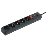 Удлинитель IEK SF-05K 5 м Черный 