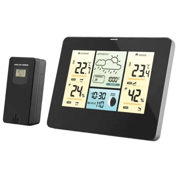 Stație meteorologică Hama WLAN Outdoor Black  photo 1