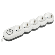 Prelungitor IEK WYP53-16-05-05-ZK 5 m White 