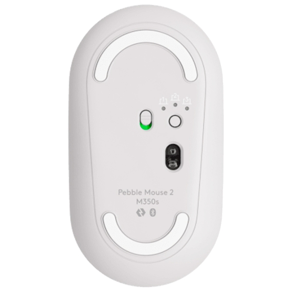 Mouse Logitech M350S Pebble 2 White Fără fir, 4000 dpi photo 5