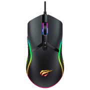 Mouse Havit MS1026 Black Cu fir / 6400 dpi