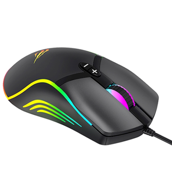 Mouse Havit MS1026 Black Cu fir / 6400 dpi photo 3