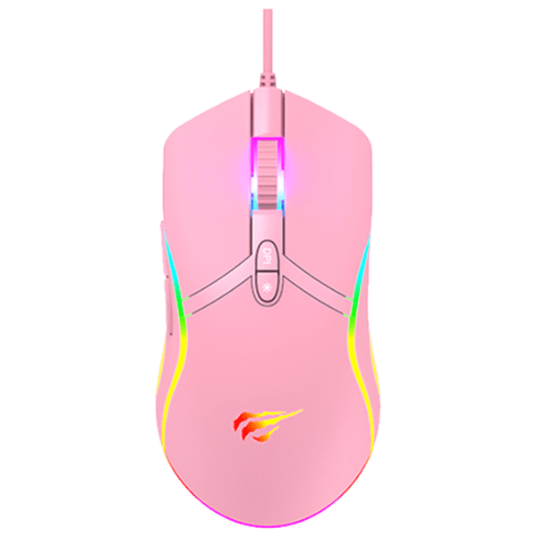 Mouse Havit MS1026 Pink Cu fir / 6400 dpi photo 1
