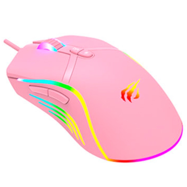 Mouse Havit MS1026 Pink Cu fir / 6400 dpi photo 2