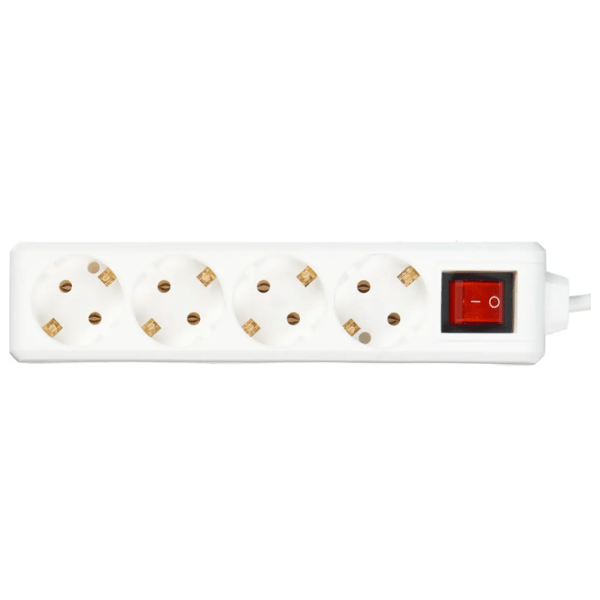 Удлинитель IEK WYP10-16-04-05-ZK-N 5 м Белый  photo 2