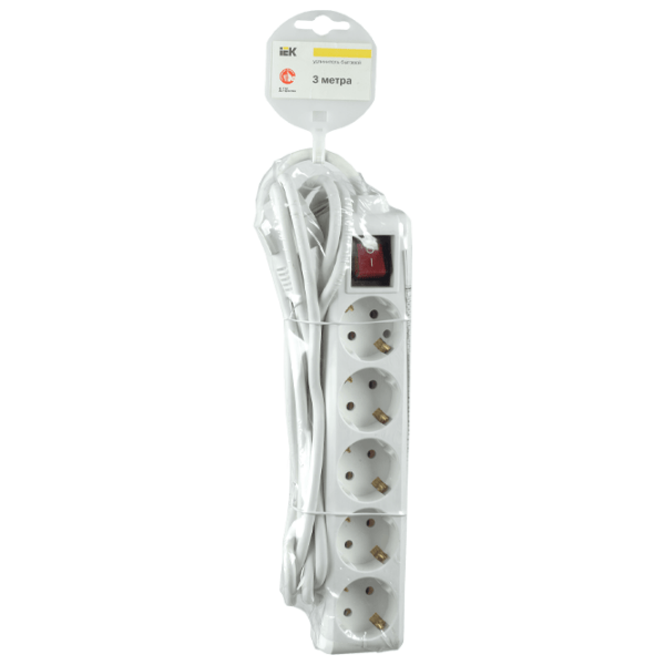 Prelungitor IEK WYP10-16-05-03-ZK-N 3 m White  photo 2