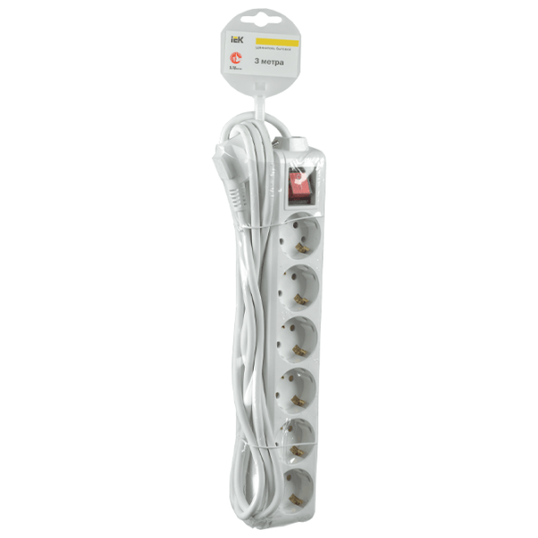 Prelungitor IEK WYP10-16-06-03-ZK-N 3 m White  photo 2