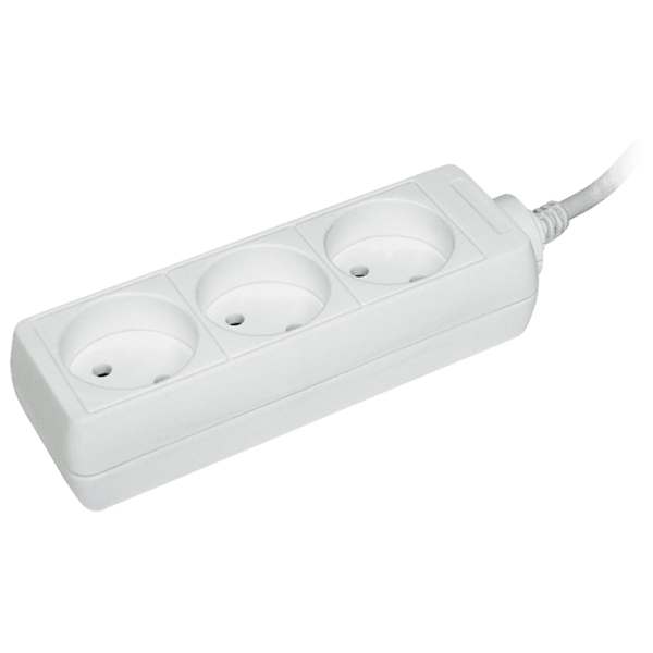Prelungitor IEK WYP10-06-03-02-N 2 m White  photo 1