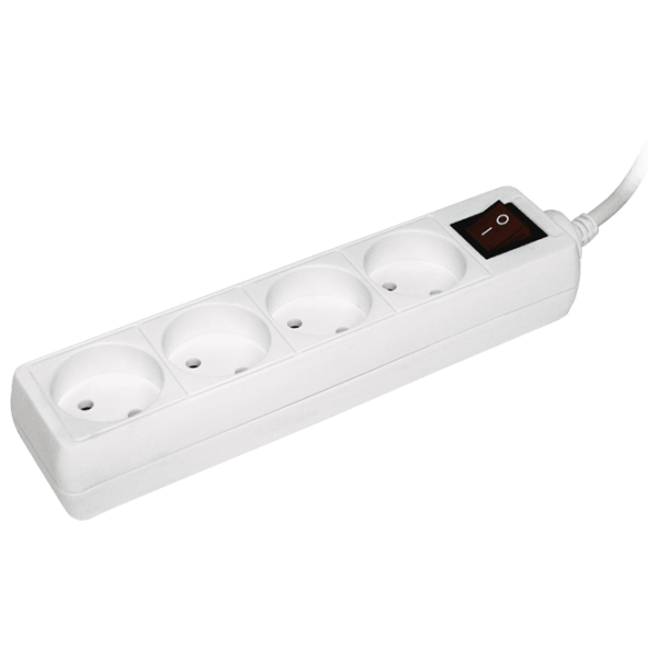 Удлинитель IEK WYP10-06-04-03-K-N 3 м Белый  photo 1
