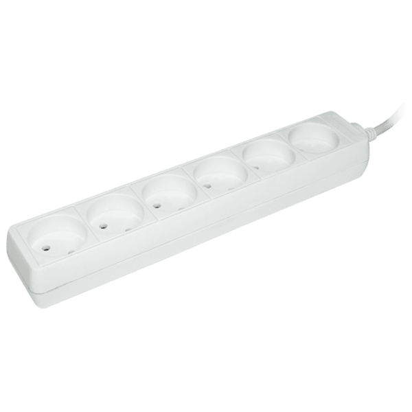 Удлинитель IEK WYP10-06-06-05-N 5 м Белый  photo 1