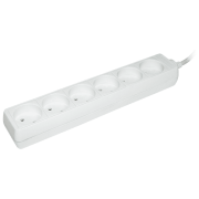 Удлинитель IEK WYP10-06-06-05-N 5 м Белый 