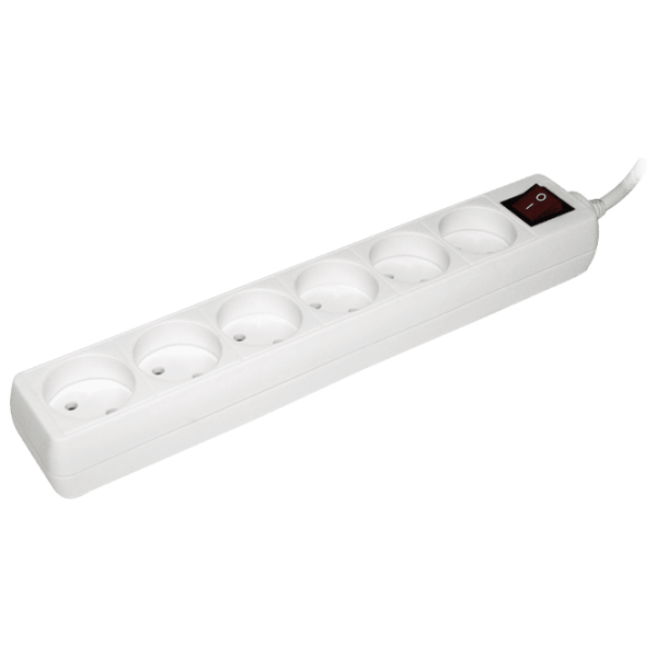 Удлинитель IEK WYP10-06-06-05-N 3 м Белый  photo 1