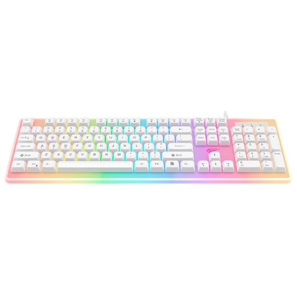 Tastatură Havit KB876L White Gaming, Cu fir photo 2