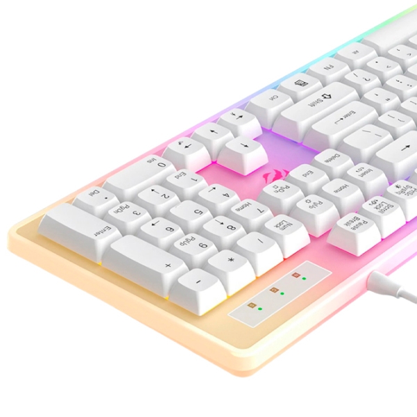 Tastatură Havit KB876L White Gaming, Cu fir photo 4