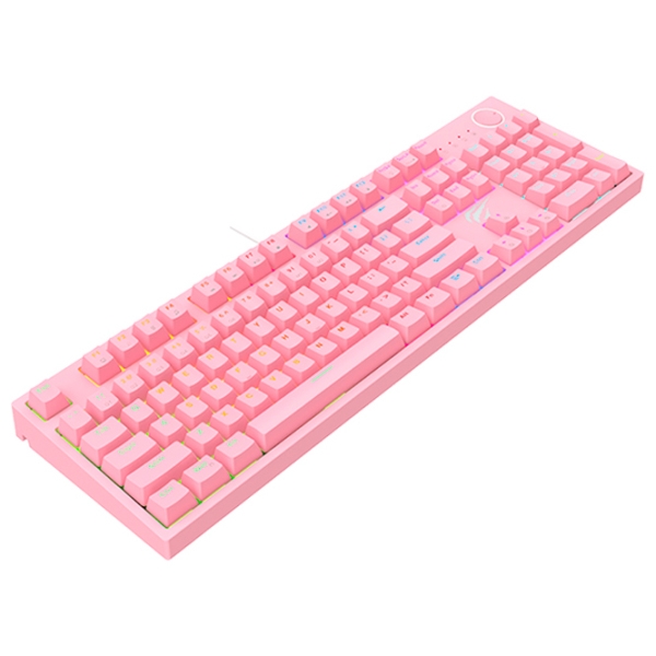 Tastatură Havit KB871L Pink Gaming, Cu fir photo 3