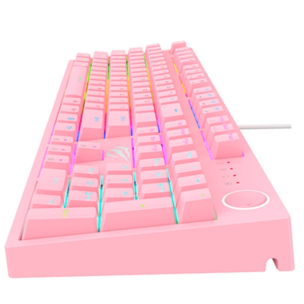 Tastatură Havit KB871L Pink Gaming, Cu fir photo 4