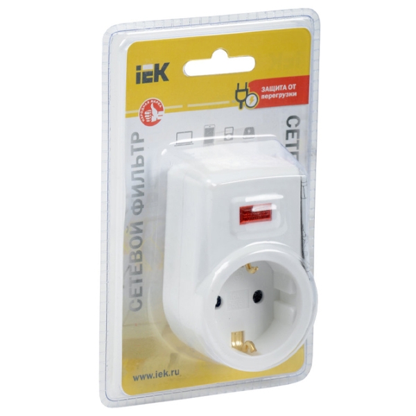 Сетевой фильтр IEK WFP10-16-01-ZK-K01 Белый  photo 2