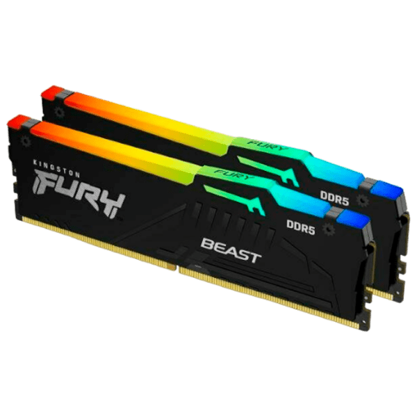Оперативная память 16 ГБ Kingston FURY Beast RGB SDRAM KF552C40BBAK2-16 DIMM, DDR5, 5200 МГц photo 1