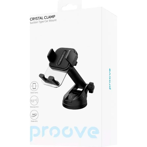 Suport pentru telefon Proove Crystal Clamp Black  photo 3