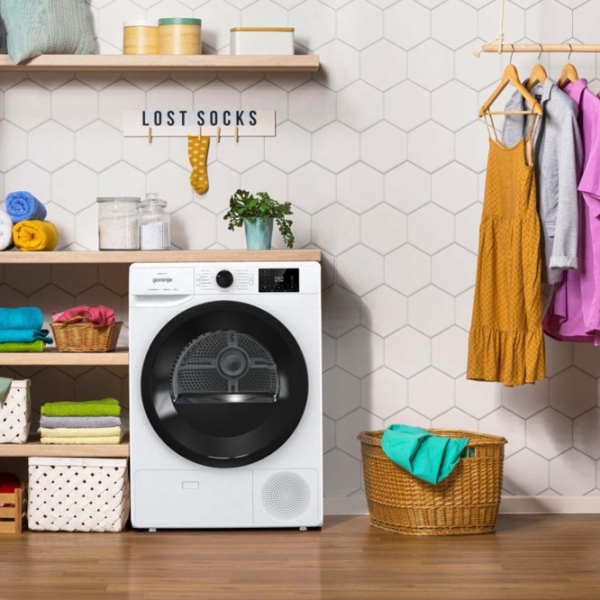 Mașină de uscat rufe Gorenje DNE82/GN White 8 kg, A++ photo 7