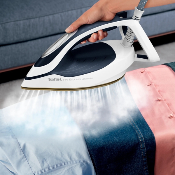 Fier de călcat Tefal GV9712 Blue 3000 W, 160 g/ min, 1.2 l, Ceramică photo 4