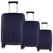 Чемодан CCS 5224 Set Тёмно-синий 105л  
